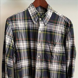 Polo Ralph Lauren green tartan long sleeve Oxford shirt